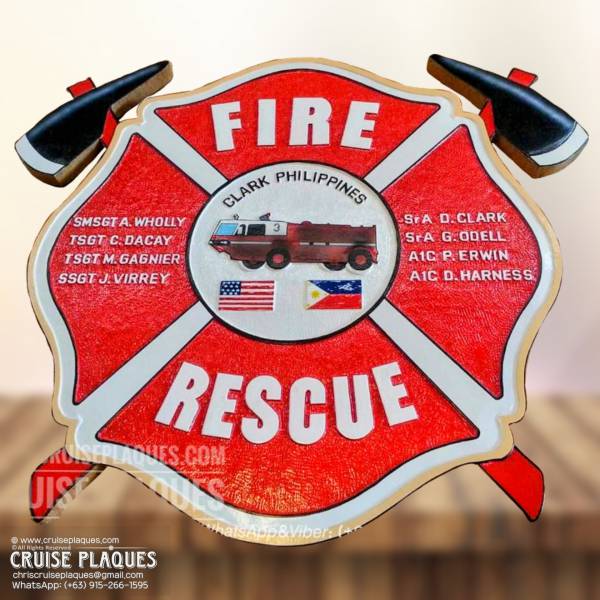 Clark Philippines FIRE RESCUE Shield